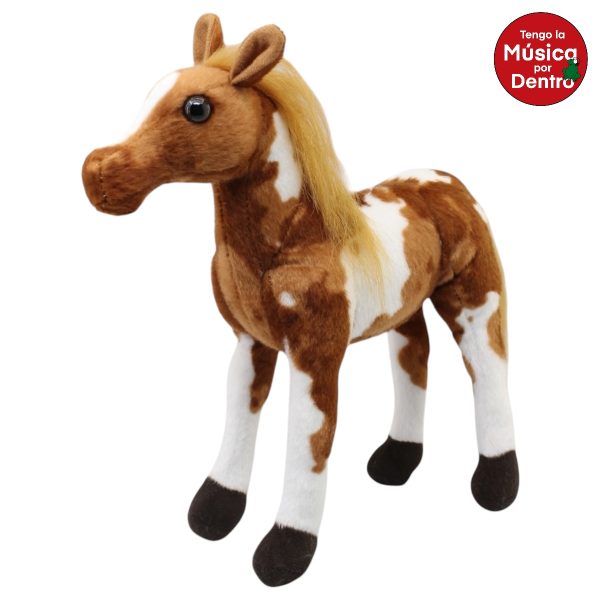 Caballo Velocity Pinto Claro Gde Con Sonido