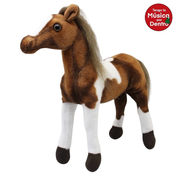 Caballo Velocity Pinto Oscuro Gde Con Sonido