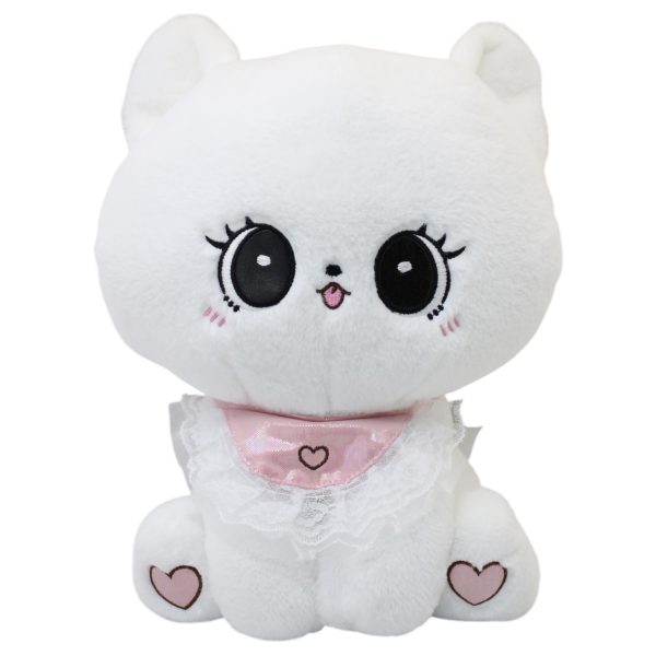 Gatita Angorita Blanca Con Sonido Extra Gde