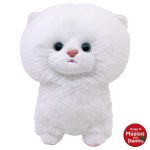 Gato Bolichon Blanco Con Sonido Med