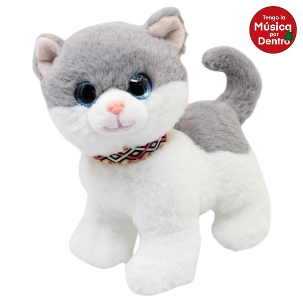 Gato Mishy Gris Gde Con Sonido