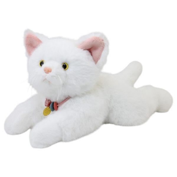 Gato Ronrony Blanco Con Sonido Gde