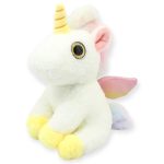 Unicornio Bomboncito Blanco Con Amarillo Med
