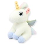 Unicornio Bomboncito Blanco Con Azul Med